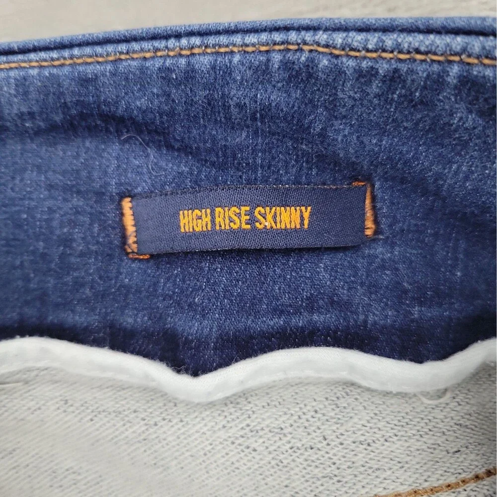 Jag Womens Pull On Jeans Size 10 High Rise Skinny Western Glove Works 30x29